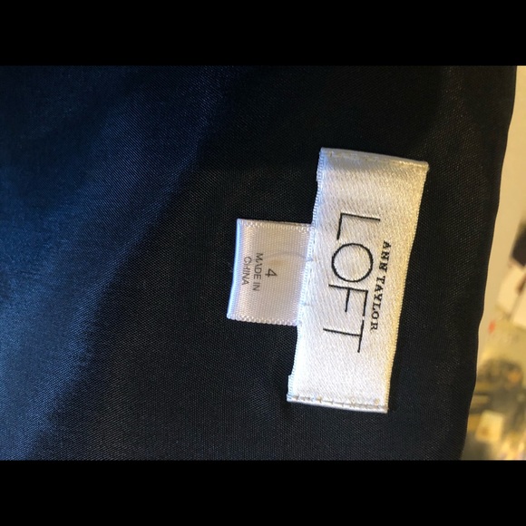 ANN TAYLOR LOFT | black floral print dress - Picture 5 of 7